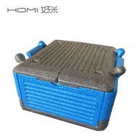 Bio Degradable Black EPP Flip Container Expanded Polypropylene Foam Cooler Insulation Box for Cold Chain Transportation