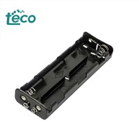 China High Quality Positive Cable Black Long ABS 6*D Battery Holder Box with Lead Wire