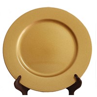 Hot Selling Gold Plastic Charger Plate for Wedding