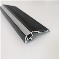 Movie Theaters Stair Step Nosing Surface Mounted Non-Slippery LED Strip Aluminums Extrusion Profile for Blue Lighting