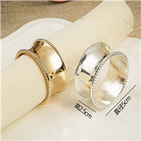 Factory Hot Sale Gold Silver Napkin Ring for Wedding Table Decoration