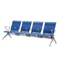 Hot Sale Optional Colors PU Waiting Room Furniture Chair Hospital Medical Clinic 2/3/4/5 Seater Airport Waiting Chair