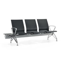 Airport Chair Aluminum Bench Waiting 3 Seat Chairs Modern Office Metal Airport Waiting Room Chair