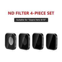 ND Filter Set of 4 (ND4+ND8+ND16+ND32) for Gopro Herp 9 /Hero 10 Camera