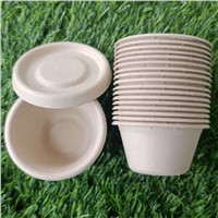 2oz 50ml Environmentally Friendly Degradable Disposable Bagasse Cup Sauce Bowl