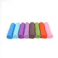 2022 Custom Wholesale Hot Silicone Microfiber Yoga Towel Non Slip Yoga Mat Towel