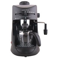Morphy Richards New Europa Espresso &amp;amp; Cappuccino Coffee Maker 800-Watt 4 Cups
