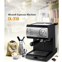 [Wiswell] Electric SemiAutomatic Espresso Machine Coffee Maker Latte Cappuccino