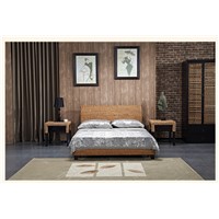 Leisure Bed, Rattan Bedroom Furniture, Cane Grass Furniture,