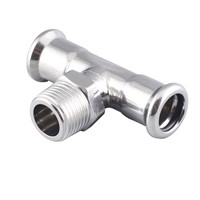 Stainless Steel Press Fitting TEE Male 304/316 Press Fitting