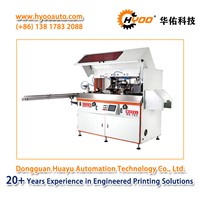 HYOO HY-767-1: One Color Automatic UV Silk Screen Cylindrical Printing Machine