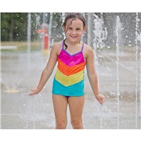 Cenchi Water Fountain Arch Jet Playable Outdoor Children Splash Pad Water Feature Tunnel Dry Deck Playground