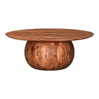 Drum Shaped Table Top Round Coffee Table