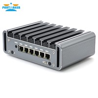 Fanless PfSense Intel Celeron 3865U I3 8130U I5 8250U I7 8550U Industrial Mini PC 6 Lans 4*USB3.0 Firewall PC Router