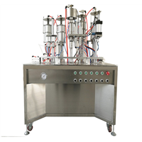 One Working Station Bag On Valve Aerosol Filling Machine for Mineral Water Face Spray