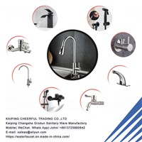 Hot Selling Single Hole Hot & Cold Stainless Steel Deck Mounted Kitchen Sink Faucet Tap