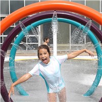 Cenchi Splish Splash Water Park Children Playable Spray Arch Jet Water Fountain Wet Deck Sprays Equipment