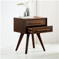 Wooden Rectangle Drawer End Table