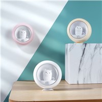 Cute Cat Motion Sensor Night Light with Built-in Rechargeable Battery Natural White LED 2 Brightness Level Closet Bedroo