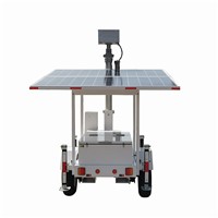 Mobile Solar CCTV Tower Trailer Highly Customizable for Outdoor