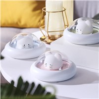 Space Mouse Tap Night Light Creative Gift LED Fashion Cute Smart Home Bedside Baby Charging Table USB Rechargeable Bed S