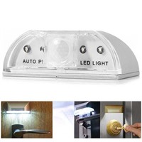 Wireless Keyhole Motion Sensor Detector LED Light Lamp Auto PIR Door Hole Key Perfect Infrared for Kitchen Living Room B
