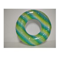 2022 Colorful PVC Inflatable Glitter Swimming Ring