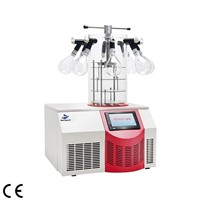 Bioevopeak LYO60B-1PT 0.9L Laboratory Benchtop Small Freeze Dryer / Lyophilizer with 8 Port Manifold