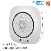 Tuya APP Smart WiFi Gas Detector for Home Security, Kitchen Cooking Gas Leak Alarm Detector with US/EU Plug