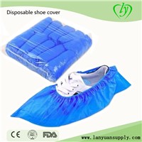 LY Blue Nonwoven Disposable Anti-Skid Waterproof Hand-Made Shoe Cover