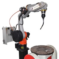 Industrial Mini 6 Axis MIG Welding Robot 1400mm Reach 6KVA