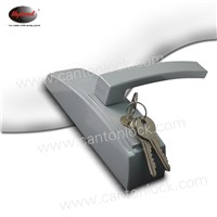 Panic Device Trim Handle with Brass Cylinder &amp;amp; 2 Brass Key, Security &amp;amp; Durable Handle.
