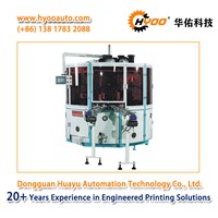 HYOO HY-R324: Three Color Automatic Flat Bed Screen Printing Machine Printer