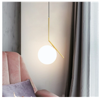 Glass Spherical Pendant Lamp Nordic Style