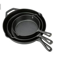 Cast Iron Frying Pan with Enameling