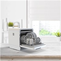New Household Dishwasher 12L Small Household Full Automatic Dishwasher High Pressure Spray Table Top Disinfection Dryer