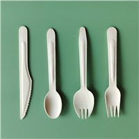 Disposable Wooden Cutlery Set 16cm Wooden Knives Forks Spoons