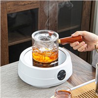 Glass Kung Fu Tea Set for Home Use Transparent Anti-Irding Office Guests Luxury Side Pot Cup Tea