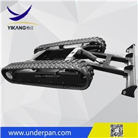 Custom Rubber Track Undercarriage for Mini Crawler Crusher Robot Bulldozer Drilling Rig Chassis from China YIKANG