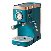 Small Retro Italian Electric EspressoCoffee Machine Automatic Steam Milk Frother 20bar Home Appliances