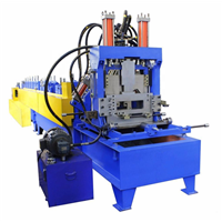 China Quick Size Change Building Material Machinery CZ U W Purlin Roll Forming Machine 1 4mm Thickness