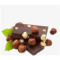 Hazelnut Chocolate: a Small Snack Coated with Chocolate &amp;amp; Covered with Nuts. It Has Chocolate &amp;amp; Nutty Flavors.