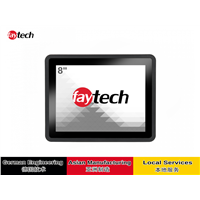 8inch Capacitive Touch Monitor Optically Bonded, Anti-Glare Surface, 10-Finger-Multi Touch Panel, USB-Touch Connection