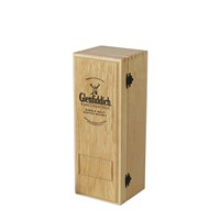 DS Custom Laser Engraved Logo Oak Wood Wine Bottle Box with Lacquer Gift Packaging Wooden Wine Box