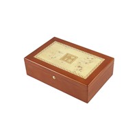 DS High Quality Solid Wood Single Coin Display Wooden Box Mental Collection Display Box Solid Walnut Decorative Coin Sto