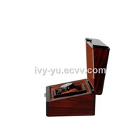 Wooden Black Edge High Gloss Band Hardware Front Buckle Luxury Wooden Gift Watch Box