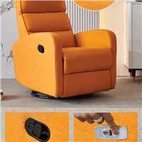 New Single-Seat Manual Function Sofa Modern Minimalist Electric Can Shake Lunch Break Function Flannel Sofa Recliner
