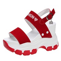 Good Quality Manufacturers Directly Summer New Wedge Platform Sandals Women's Platform Heightened Open Toe High Heels 10