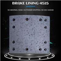 Brake Lining 4515 Is Wear-Resistant &amp; High-Temperature Resistant, Dust-Free &amp; Noise-Free, &amp; Has a Long Service Lif