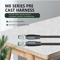 M8 Series Precast Wire Harness Is Used for Data Transmission &amp; I/O Signal Transmission of Tooling Site &amp; Equipment